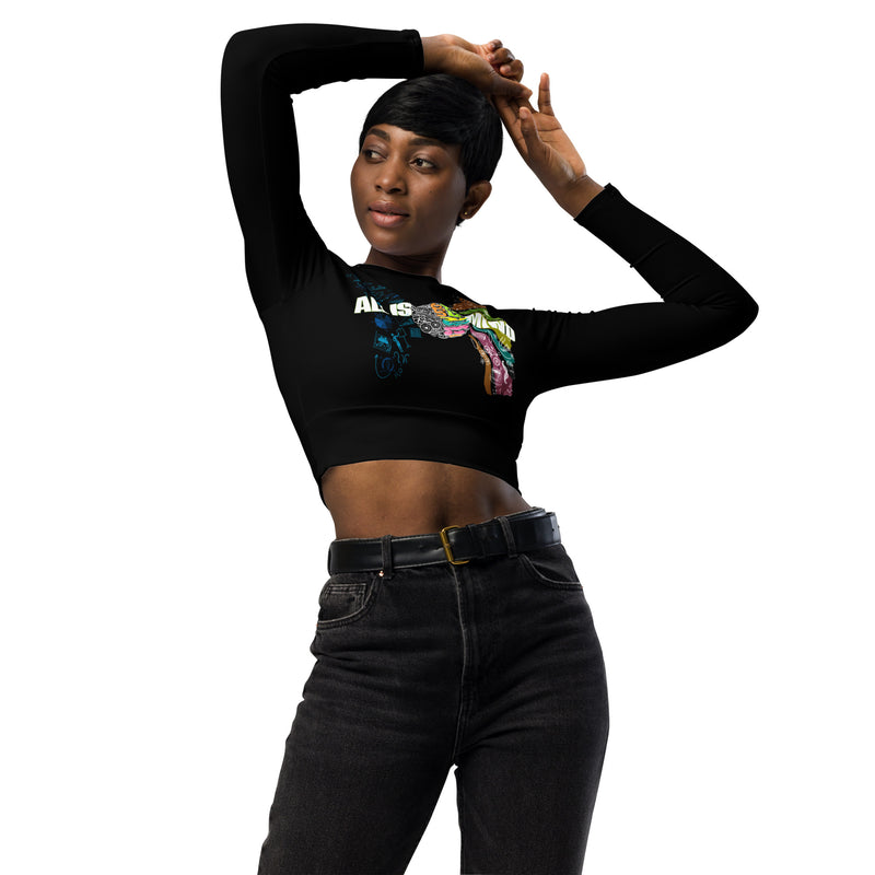 All is Mind - Recycled long-sleeve crop top